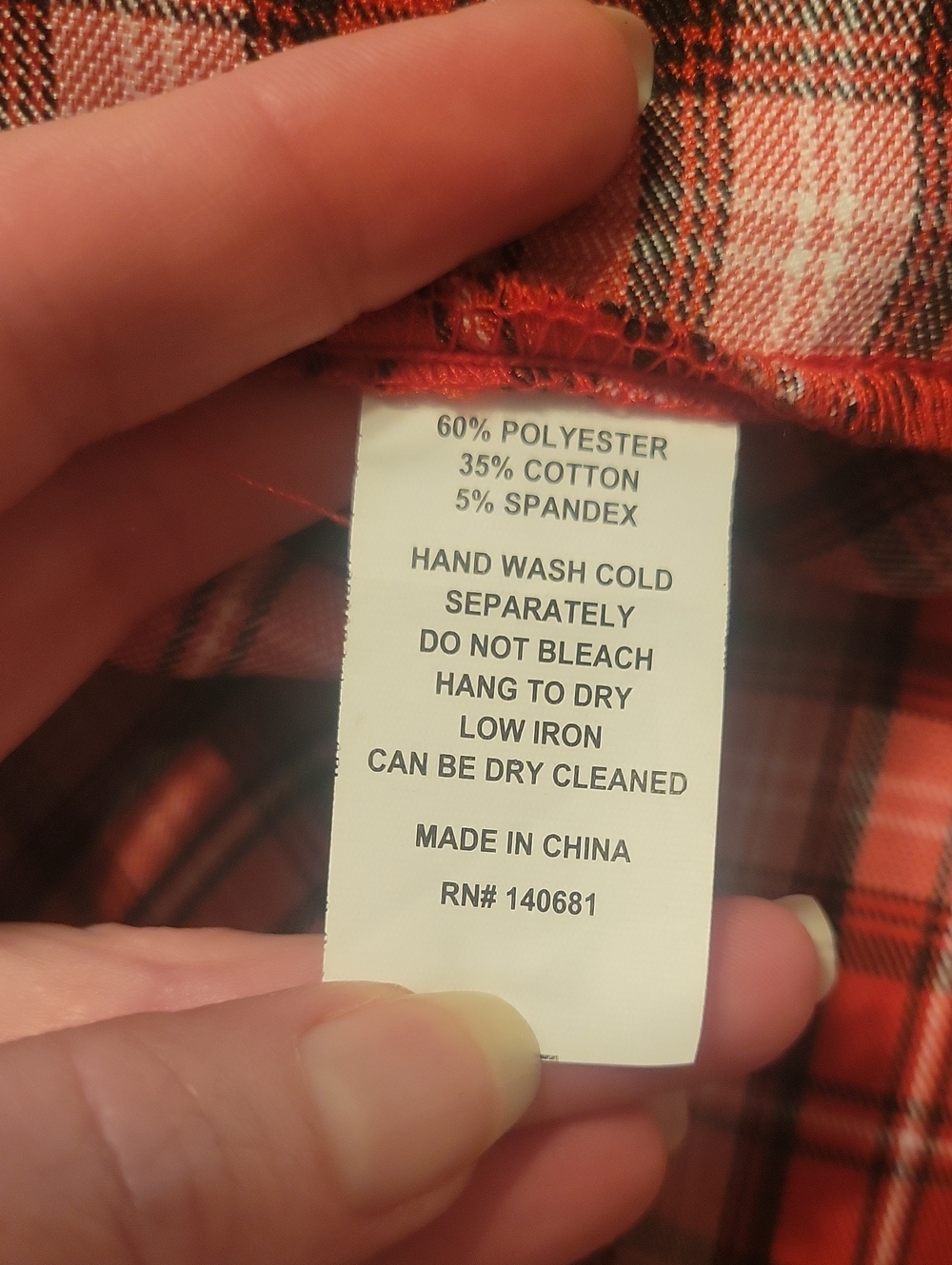 Womens Red Plaid Gathered Midi Skirt - Picture 4 of 4